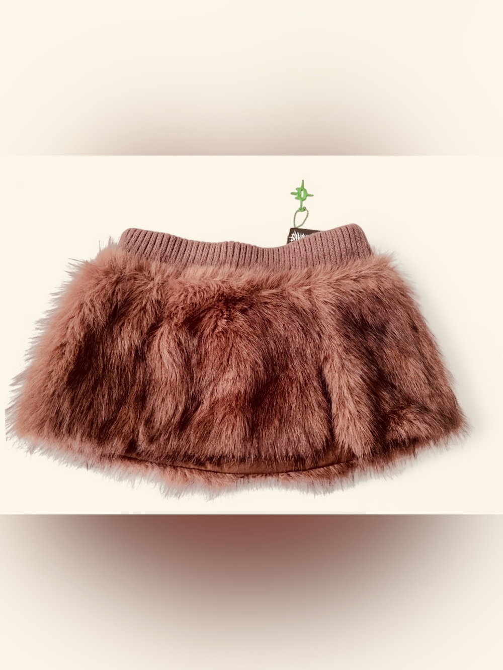 Darker Wavs Dolls Kill Plush Faux Fur Mini Skirt